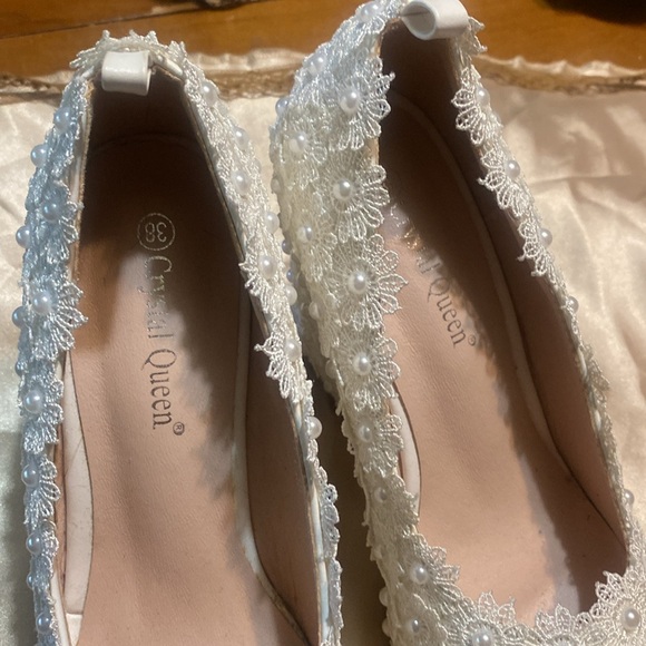 Crystal Queen wedding or prom shoes or anything you want them to be! Size 38 - Picture 2 of 8